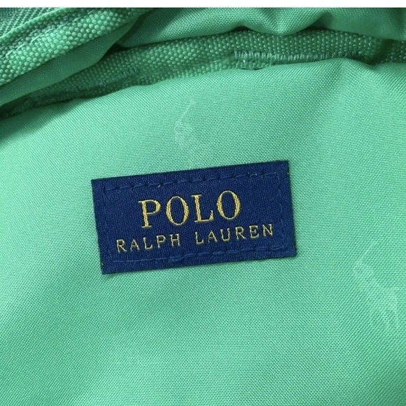 Polo Ralph Lauren Sling Crossbody Plato Forest Green w/ White Embroidered Logo - Picture 6 of 8